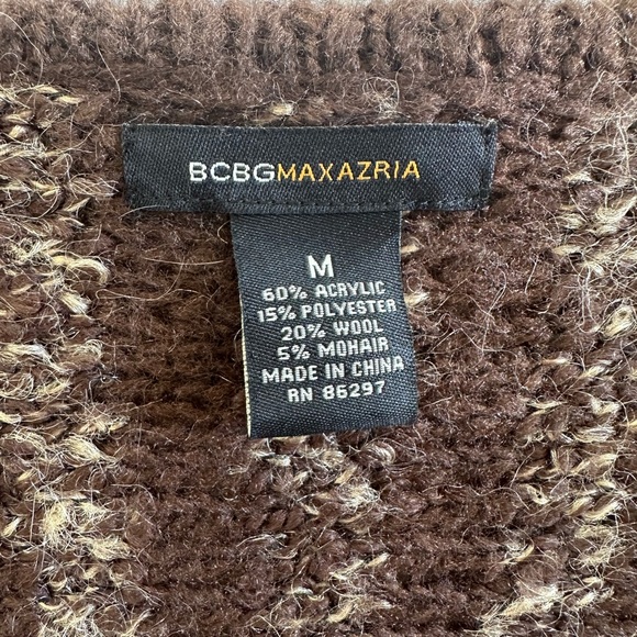 Brown BCBG MaxAzria Long Sweater, Size M - Picture 7 of 7